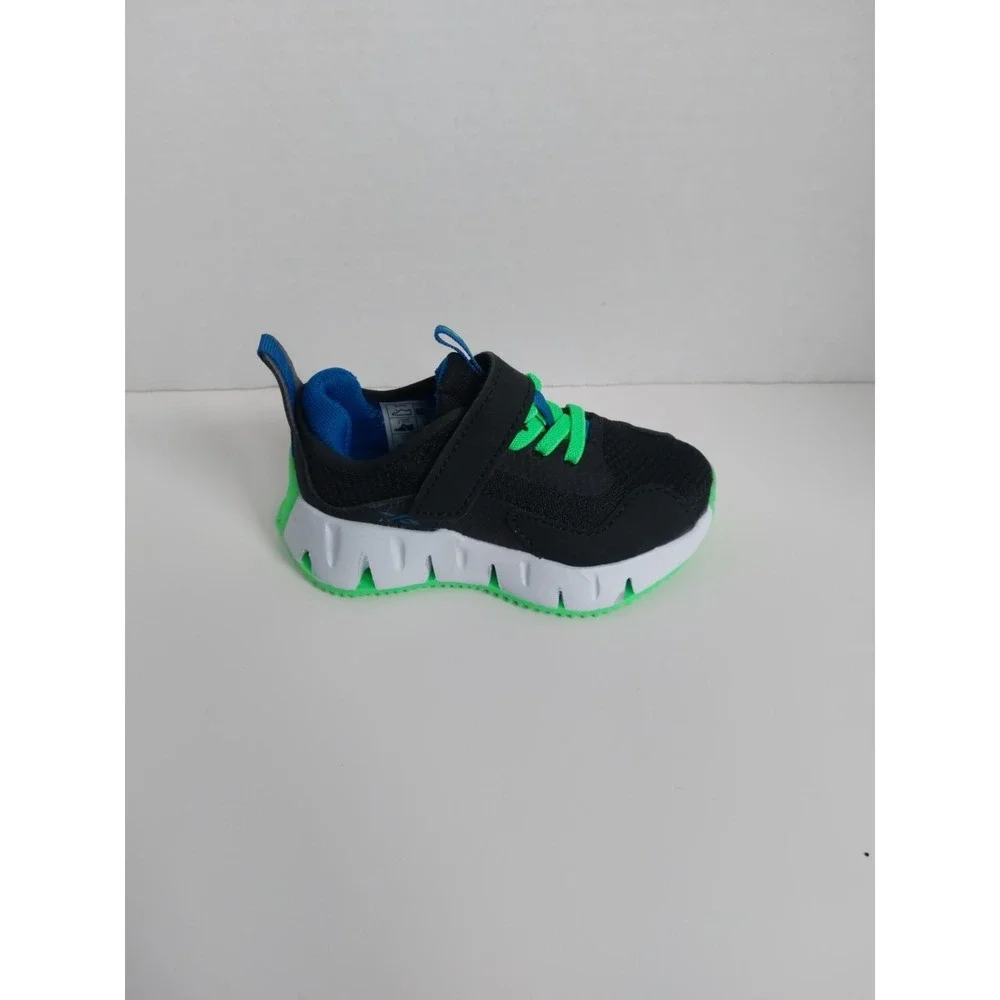 Reebok Zigtech Zig Dynamica Athletic‎ Shoes Black Green - Toddler Boy's Size 7M
